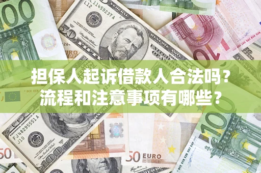 济南担保人起诉借款人合法吗？流程和注意事项有哪些？