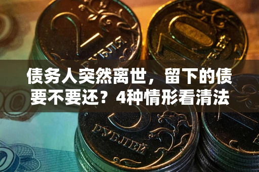 济南债务人突然离世，留下的债要不要还？4种情形看清法律判决