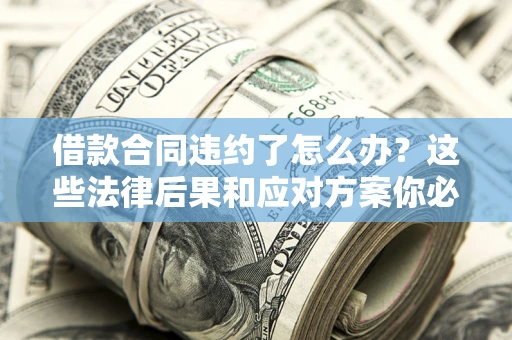 济南借款合同违约了怎么办？这些法律后果和应对方案你必须知道