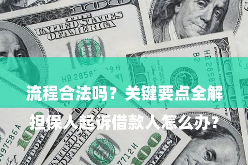 济南

担保人起诉借款人怎么办？流程合法吗？关键要点全解析