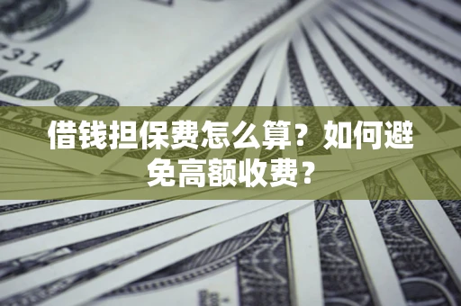 济南借钱担保费怎么算？如何避免高额收费？