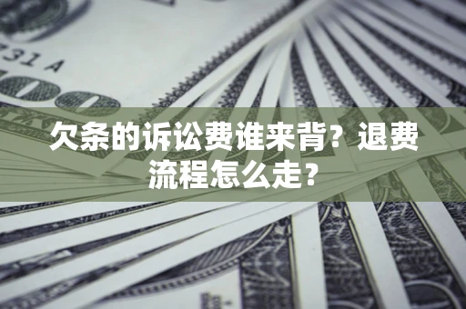 济南欠条的诉讼费谁来背？退费流程怎么走？